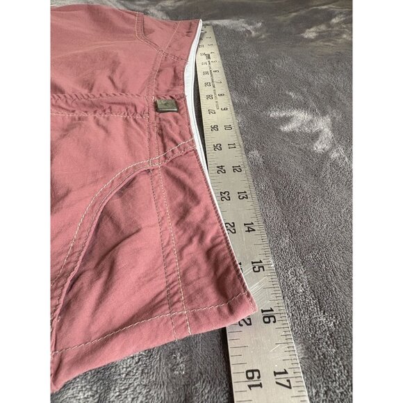 Mountain Hardwear Women's Hiking Cargo Shorts Size 8 Dusty Pink Camping Outdoor - Picture 12 of 14